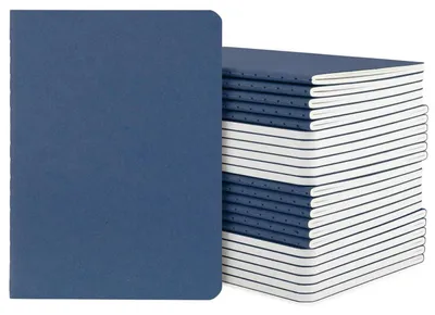 Immagine prodotto di Quaderni A6 a punti, colore blu reale, 24 pezzi, formato 10x14 cm, grammatura 100 GSM, punti a 5 mm, copertina morbida, 30 fogli