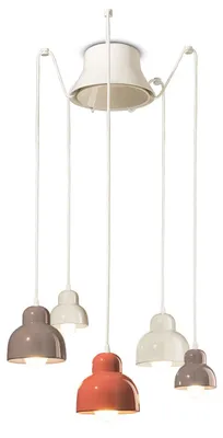 Immagine prodotto di DECO' BERIMBAU C2607, Lampada a Soffitto Sospensione in Vetroceramica, Ferroluce