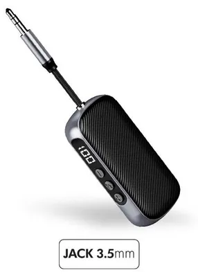Immagine prodotto di FORCE PLAY, adattatore audio Bluetooth 2-in-1 trasmettitore/ricevitore 3,5 mm, nero