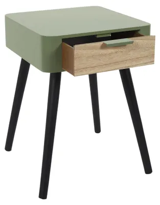 Nachttisch zweifarbig 48x37x34,8 cm grün Holz