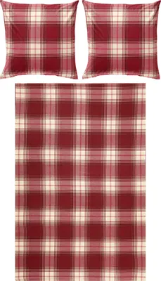 Produktbild von REDBEST Bettwäsche rot 1x 200x200 cm + 2x 80x80 cm