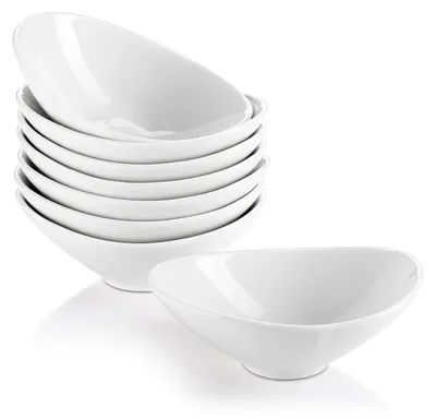 Dip-Schalen Set 8er, Porzellan, 3 oz, Weiß, für Soßen & Dips