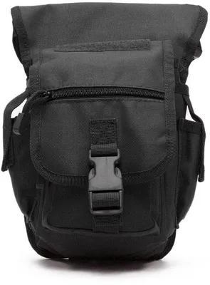 Zdjęcie produktu dla Ibenzoa® Wytrzymała torba na pas, wykonana z poliestru 600DEN, wymiary: 28 x 16 x 12 cm – regulowany pas biodrowy do 135 cm, odpinany pasek na udzie o długości 80 cm, wielofunkcyjna