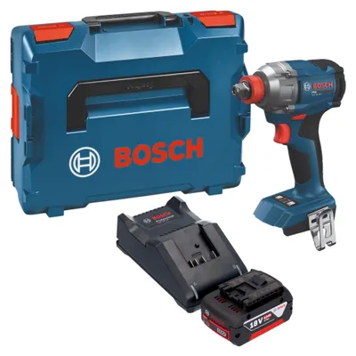 Produktbild von Bosch GDX 18V-285 Professional Akku Drehschlagschrauber 18 V 285 Nm + 1x Akku 5,0 Ah + Ladegerät + L-Boxx
