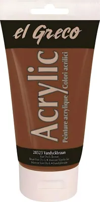 Produktbild von KREUL el Greco Acrylic, 150 ml, Braun, Tube, Wasserfest