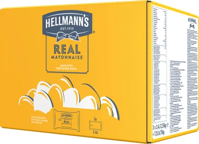 Produktbild von Hellmanns Real Mayonnaise cremig mild im Grossgebinde servieren 6750g