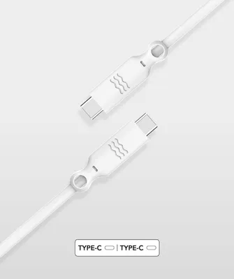 Image de JUST GREEN JGCBLCC2MW - USB C/C cable ECO 3A 2M Blanc