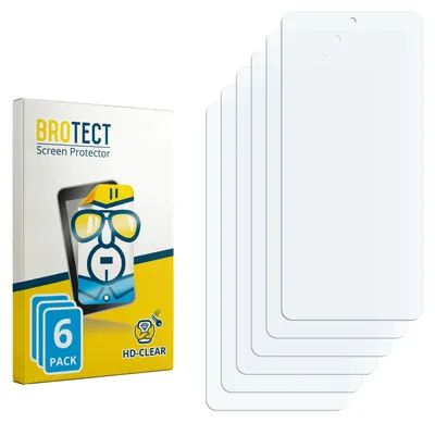 Produktbild von 6x Für Vivo iQOO Z10R Schutzfolie BROTECT Displayschutz Display Schutz Folie Klar Transparent