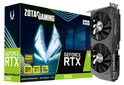 Produktbild von ZOTAC GeForce RTX 3050 ECO, Grafikkarte, (1x DisplayPort, 3x HDMI 2.1)