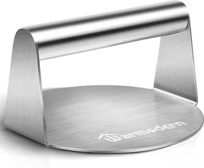 Produktbild von Famanu Hamburgerpresse - Burger Maker - Smasher - Edelstahl - 14 cm Durchmesser