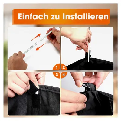 Produktbild von Pfandflaschen-Sammelbehälter mit Deckel 100L: Große Aufbewahrung für Pfandflaschen mit 2 Tragetaschen - Behälter für Leergut und Altglas - Flaschensammler mit Loch für Küche und Abstellraum