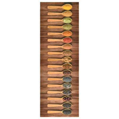 Produktbild von vidaXL Küchenteppich Waschbar Löffel 60x300 cm