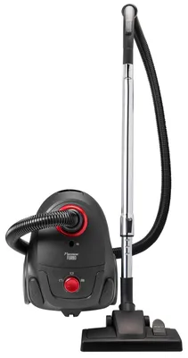 Image de Aspirateur avec sac - Aspirateur balai - 750 W - 3 sacs - Noir et rouge - Pour sols durs et tapis