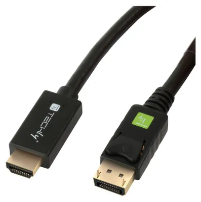 Productafbeelding van Techly Adapterkabel - DisplayPort (mannelijk) naar HDMI (mannelijk)