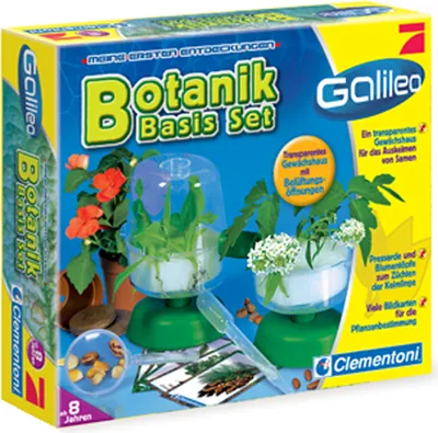Produktbild von Clementoni Galileo Botanik Basis Set Gartenset Samenset Experimentierkasten Pflanzen