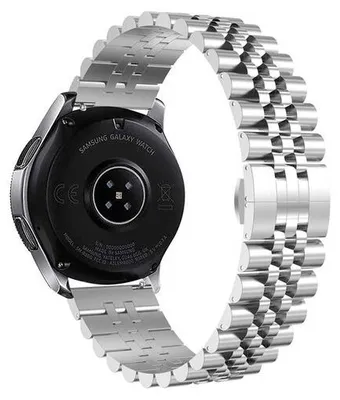 Produktbild von By Qubix Edelstahlarmband - Silber - passend für Samsung Galaxy Watch 3 - 41 mm