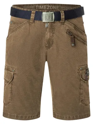 Produktbild von Timezone Cargo Jeans Shorts mit Gürtel und Festem Stoff Größe: 30W
