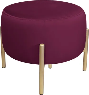 Obrázok produktu pre WILFRED MG VELVET taburetka, slivková/zlatá