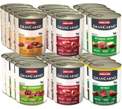 Obrázek produktu pro ANIMONDA GranCarno Adult MIX 5 PŘÍCHUTÍ - mokré krmivo pro psy - 30x800g