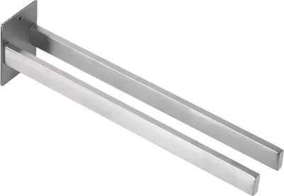 Obrázek produktu pro Věšák na ručníky bez vrtání, černý věšák na ručníky, samolepicí, háček na ručníky do koupelny, montáž na stěnu, dvojitý věšák na ručníky 40 cm, kuchyně