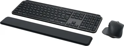 Produktbild von Logitech MX Keys Combo for Business - Tastatur-und-Maus-Set - hinterleuchtet - kabellos - Bluetooth LE - AZERTY - Französisch - Graphite