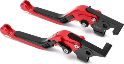 Zdjęcie produktu dla Motocykl Regulowana dźwignia hamulca i sprzęgła CNC ze stopu aluminium Zamiennik do Yamaha TMAX 530 2012-2019 Czerwony