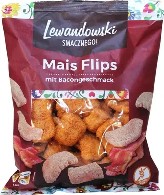 Produktbild von Lewandowski Maisflips mit Bacongeschmack 70g