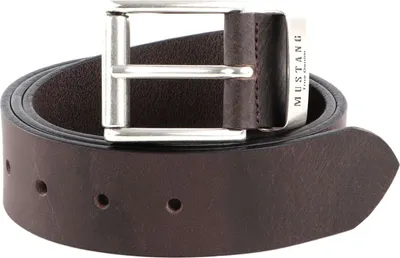 Produktbild von MUSTANG Leder Gürtel Leather Belt 40mm W100 Darkbrown dunkelbraun