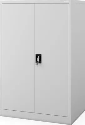Image de Armoire de bureau métallique pour documents KEVIN D600 900 x 1400 x 600 mm gris