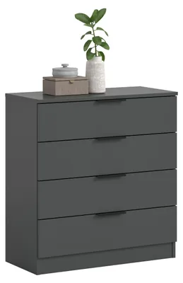 Zdjęcie produktu dla Kopenhagen komoda 4 szuflady antracyt.
