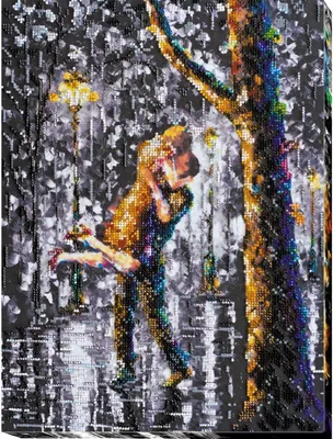 Produktbild von Abris Art Perlenstich Set "Willkommensmoment", bedruckt, 37x28cm