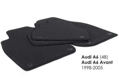 Produktbild von Fußmatten passend für Audi A6 C5 4B  Velours Autoteppich 4-teilig schwarz