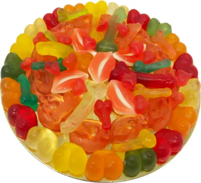 Produktbild Fruchtgummi Erotik Pizza im Pizzakarton luftdicht verschweißt 500g