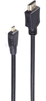 Produktbild von shiverpeaks 1m HDMI A - microHDMI D, 1 m, HDMI Typ A (Standard), HDMI Typ D (Mikrofon), 8,16 Gbit/s, Schwarz