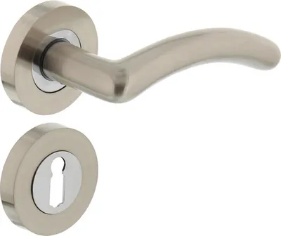 Produktbild von Türklinke Marieke auf BB-Rosette Nickel matt