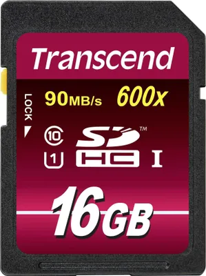 Image de Transcend SDHC 16Go Class10 UHS-I 600x Ultimate