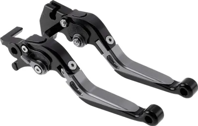 Produktbild von Kurz Lang Bremse Kupplung Hebel für Yamaha MT125 14-21 6 Stellung Einstellbare Motorrad Lenker Bremshebel Aluminium Legierung Schwarz Kopf Titanium Griff