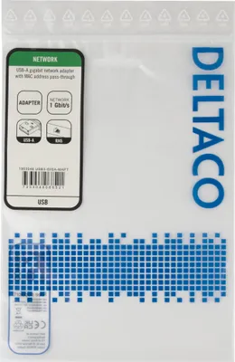 Obrázek produktu pro Deltaco USB3-GIGA-MAPT, USB Typ-A, Černá