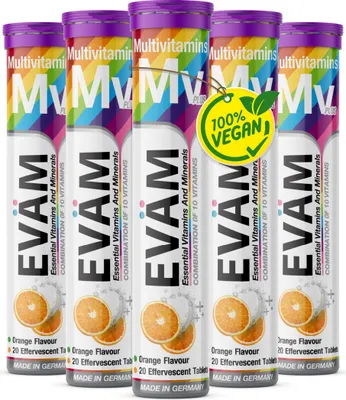 Produktbild von Multivitamin Brausetabletten, Kombination aus 10 Vitaminen 5