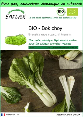 Image de SAFLAX Garden to go -- Bok choy - 300 graines - Brassica