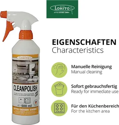 Produktbild von Clean Polish Cleanpolish 333 Edelstahlpflege Möbelpflege 0,5 Liter