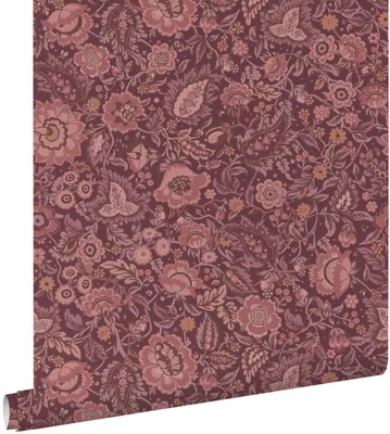 Produktbild von ESTAhome Tapete Blumenmuster Dunkelviolett 50 x 900 cm