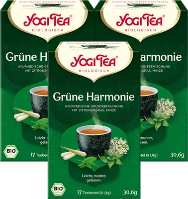 Produktbild von 3x  YOGI TEA Grüne Harmonie | 3 x 30,6g