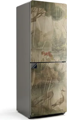 Zdjęcie produktu dla Spokojny krajobraz z ptakami - Magnetyczna osłona lodówki - Folia dekoracyjna magnetyczna do kuchni - Magnes na lodówkę - Samoprzylepna tablica magnetyczna - Folia magnetyczna na drzwi lodówki - 70x190 cm