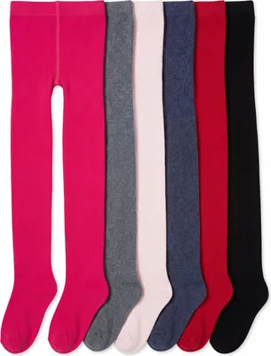 Produktbild von TupTam Mädchen Strickstrumpfhosen Bunt Gemustert 6er Pack, Farbe: Farbenmix 1, Größe: 116-122