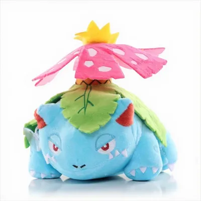 Produktbild von Bisaflor Plüschtier 16 cm – Pokémon Kuscheltier – Weiches Spielzeug zum knuddeln