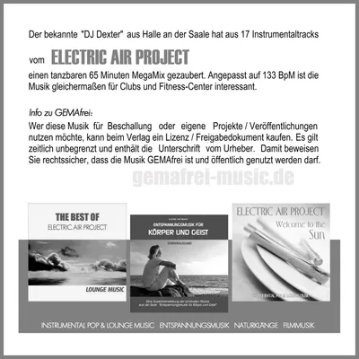 Produktbild von DJ Dexter Megamix 133 BpM - Aerobic Fitness Workout, GEMAfrei, Dance
