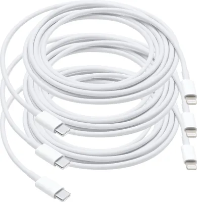 Produktbild von MMOBIEL 3x USB – C to 8 Pin Lightning Kabel 1 Meter - für iPhone / iPad / MacBook / iPod
