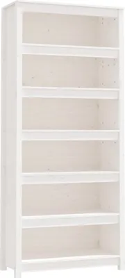 Produktbild von vidaXL Bücherregal Weiß 80x35x183 cm Massivholz Kiefer