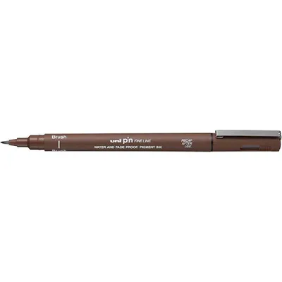 Zdjęcie produktu dla Uni-Ball Pin Brush, Sepiowy, Brązowy, Plastik, Okrągły, Sepia, Plastik